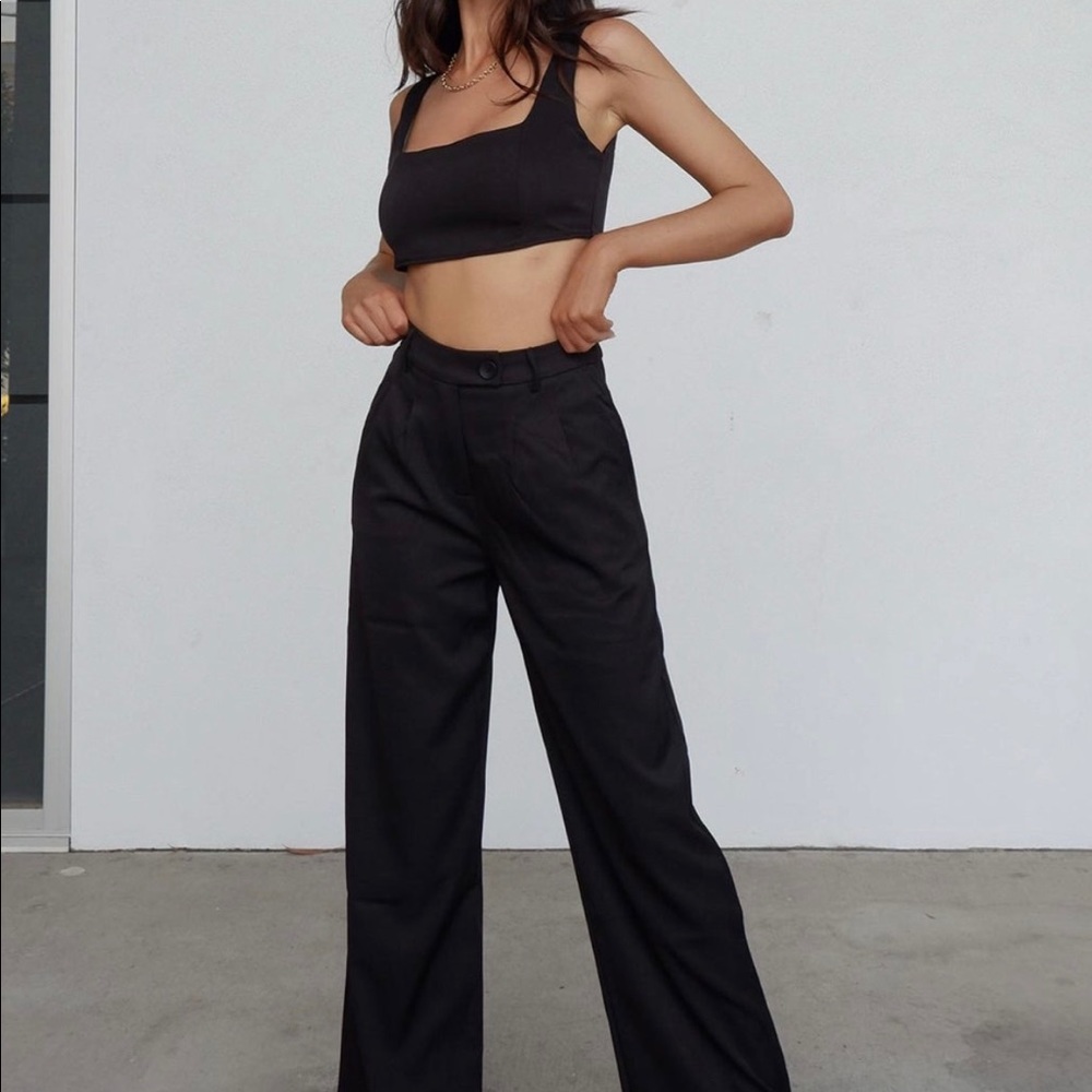 Princess Polly Huxley set in black size 2